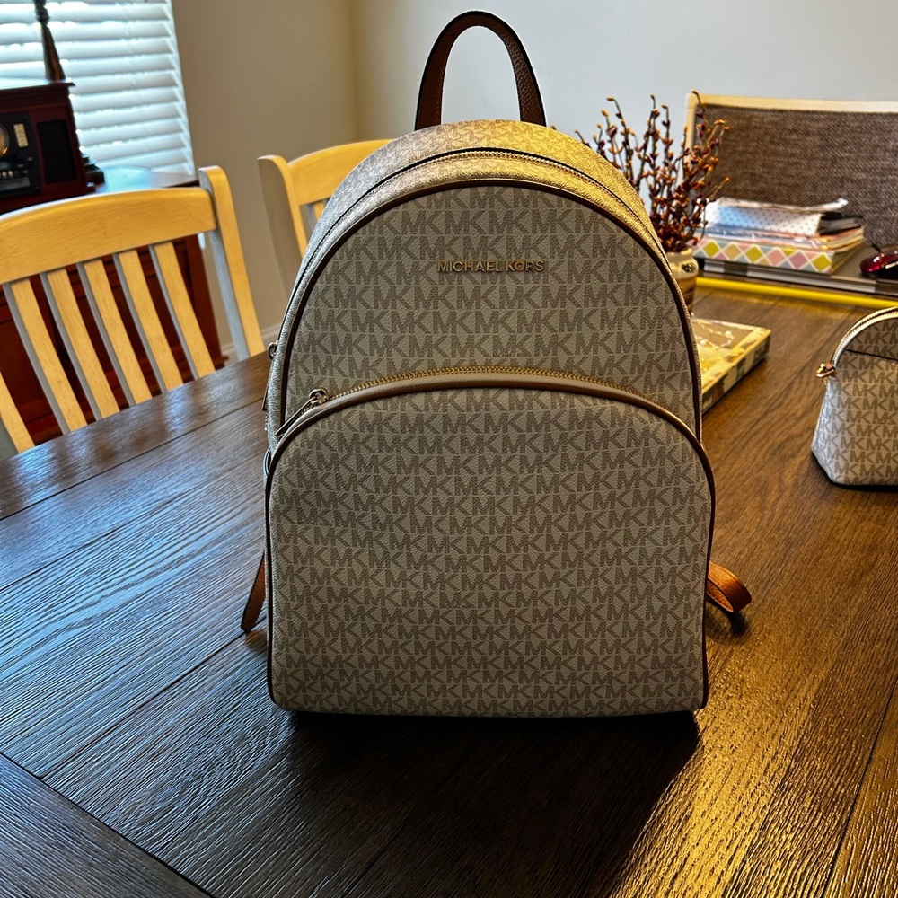 Michael Kors Beige Interior Backpack - image 1